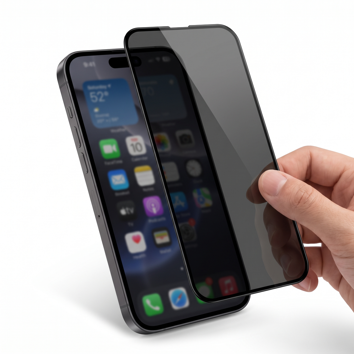 VIEWR Privacy Glass iPhone 16 - privacy screen protector